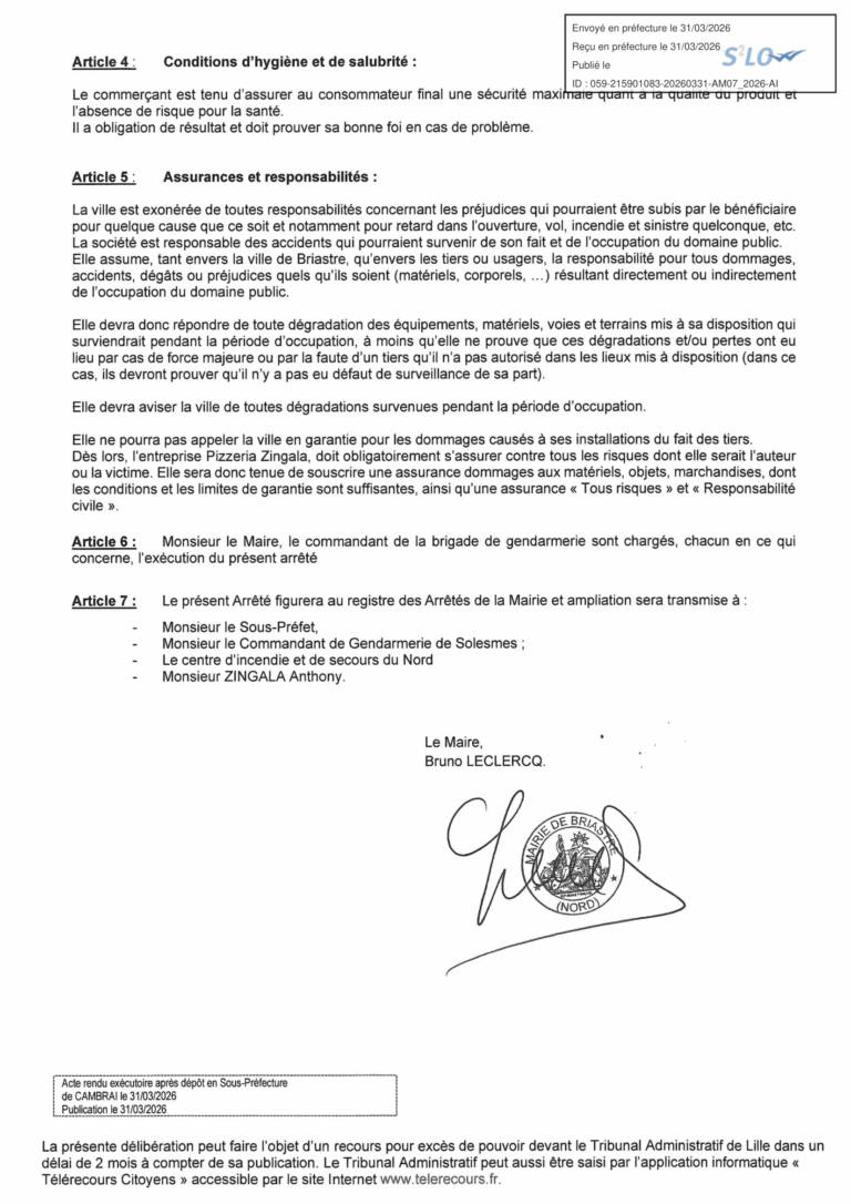 AM07-2026 Portant sur l’occupation du domaine public temporaire d’un commerce ambulant de restaurati-2